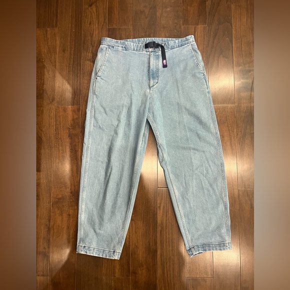 [NORTH FACE PURPLE LABEL] Webbing Belt Denim Wide Tapered Pants - Picture 5 of 9